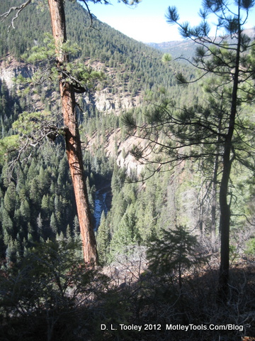 View from the Start of Lost Hermosa Trail